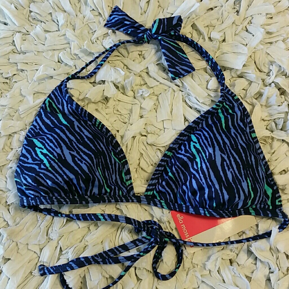 Nwt ella moss Sumatra swim halter bikini top